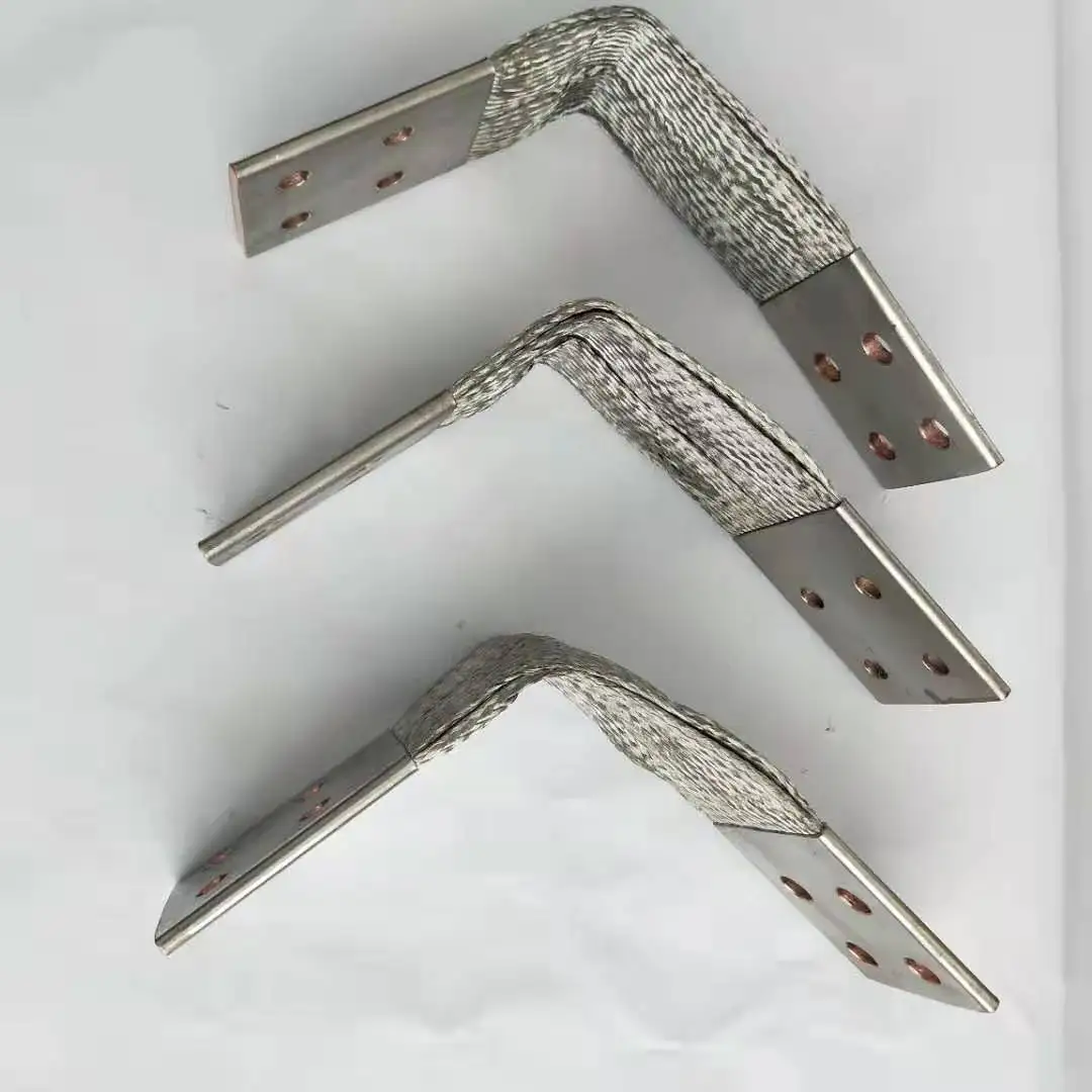 AST cold pressure welding braided flexible connector customized copper busbar