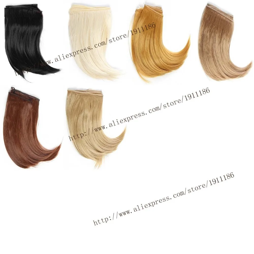 15cm 100CM Doll Wigs Hair BJD SD DIY Big Bend hairstyle High temperature Wire Handmade Doll