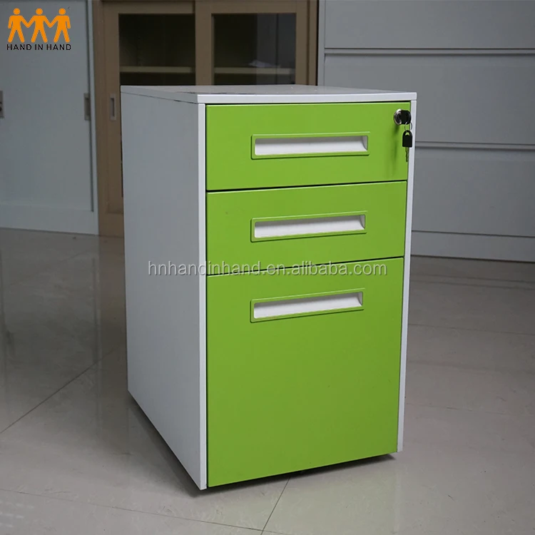 
Office Equipment 3 Drawer Metal Mobile Pedestal 