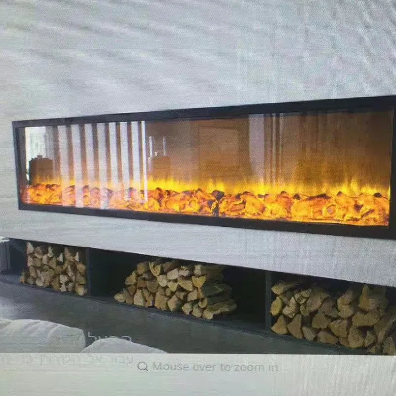 220v Master Flame Embeded/recessed /insert/build in Electric Fireplace With Led Lights