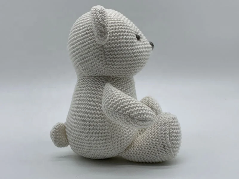 pure organic bear toy organic corn fiber stuffed animal teddy bear baby safty toy