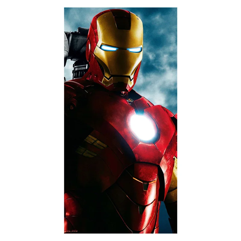 JR321 100% Cotton Light Color Super Hero Printing Oversized Beach Towels kids beach towels