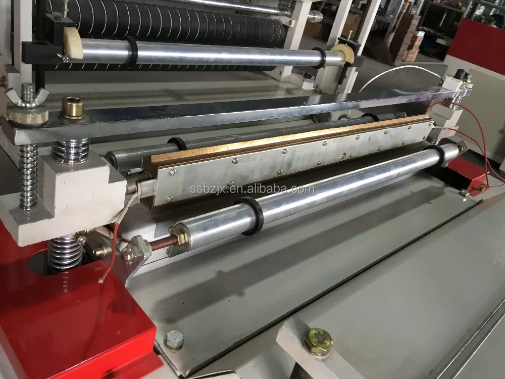 Cold Cutting Bag Making Machine Factory SS-GFQ Series Two Layers Two Lines PE Producing Plastic Shopping Bag Color Plastic Film