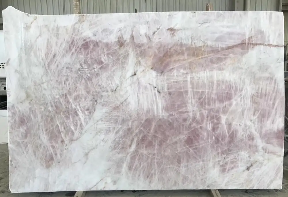 Natural Pink Quartzite Slabs New Shades Decorate Pink Dream Girl Marble Onyx  For  Indoor Wall  Floor Tiles