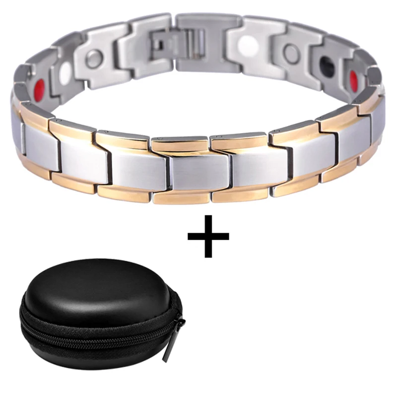 Hottime Factory Promotion Energy Magnetic Bracelet Stainless Steel China Fashion Jewelry