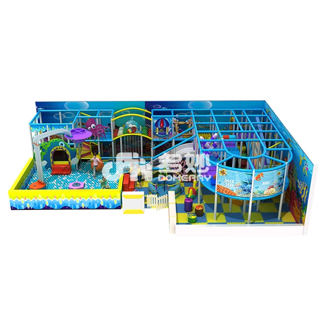 New design 200 - 300 square meters ocean theme funny kids indoor play zone center for sale