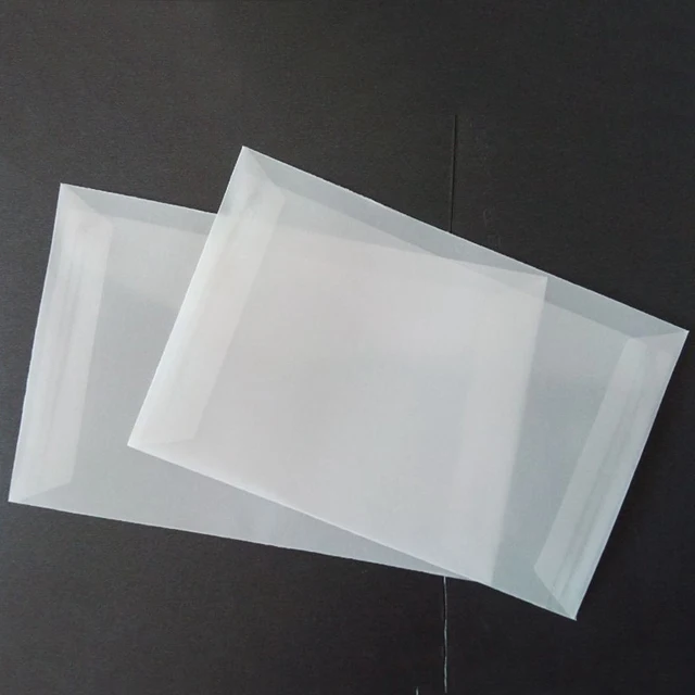 white greaseproof nondeflecting high temperature resistance butter paper envelope for packaging