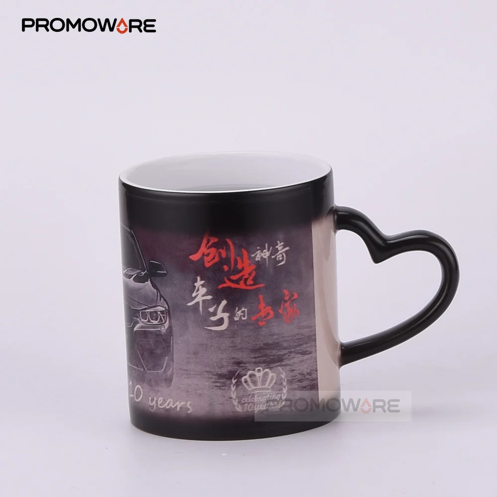 
DIY Photo Picture Magic Color Change Coffee Cup Temperature Heat Sensitive Personalized Sublimation Drink Coffee Cup 