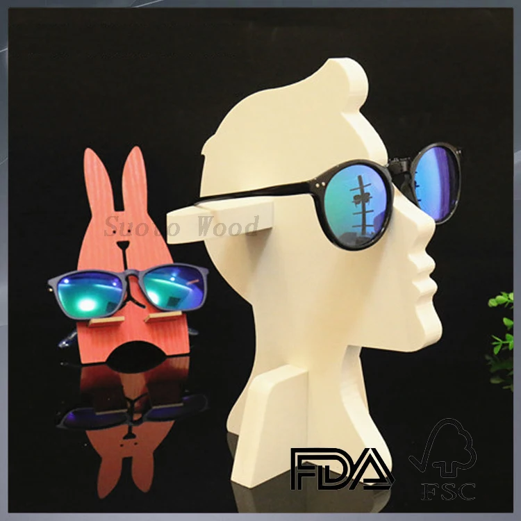 DIY custom special MDF cheap sunglass display stand