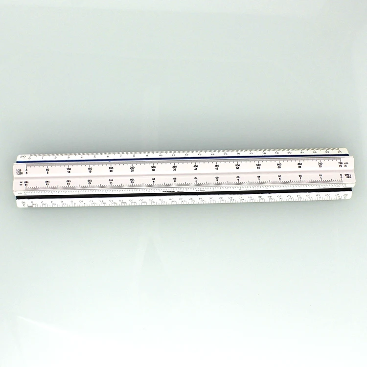 TR32525 plastic ARCHITECT triangular scale ruler