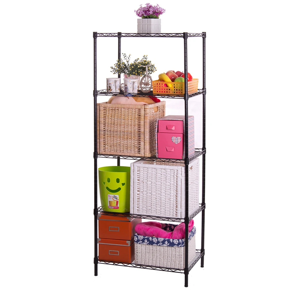 RH-WS6040150B  600*400*1500mm    Five Layers Household Commodity Shelf