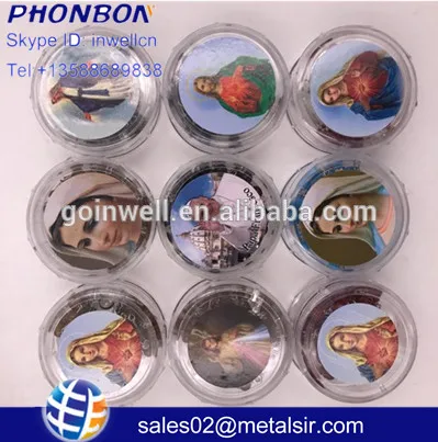 jesus virgen godfather cheap plastic rosary box, catholic round rosary box