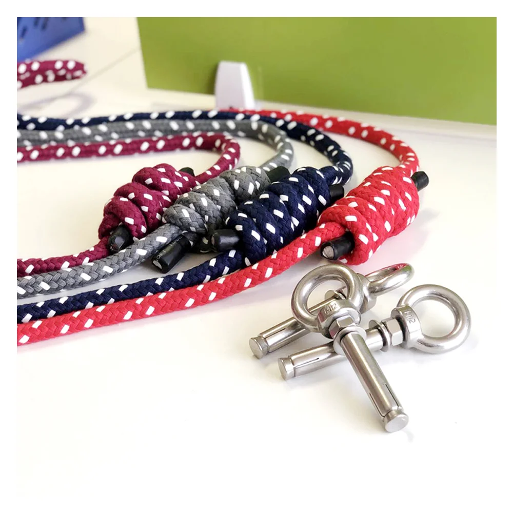 15mm gym fitness polyester cotton pull yoga wall rope for physical strength recovery