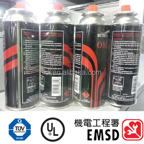 outdoor butane gas cylinder 400ml 227g
