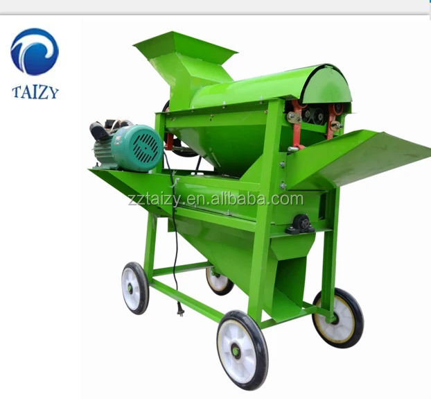 corn shelling and threshing machine corn cob skin removing and threshing machine