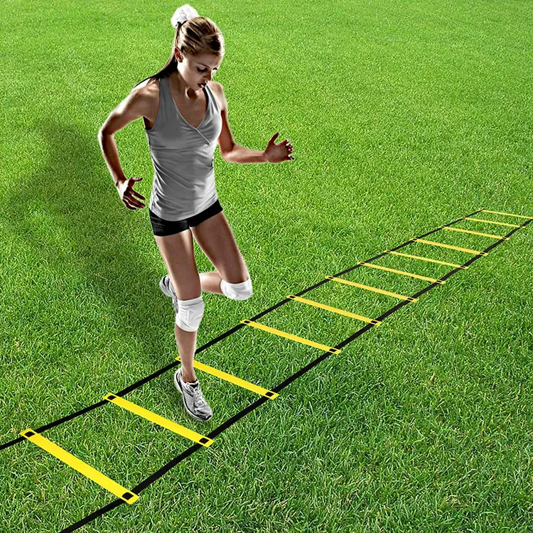 Football Soccer Ball Training Adjustable Speed Sports Agility Ladder