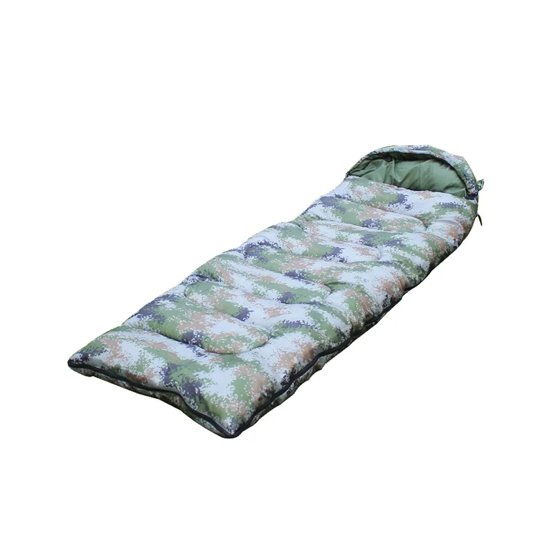 Запас открытый взрослых армии спальный мешок камуфляж конверт Кемпинг военный спальный мешок с подушкой