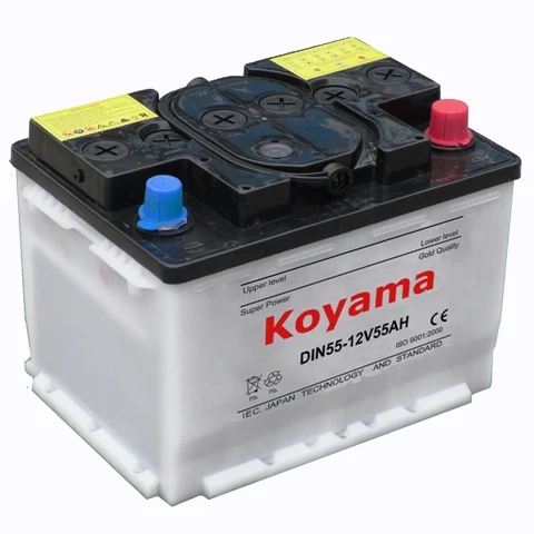 Dubai importer DIN45 45Ah 12V Dry charged car battery