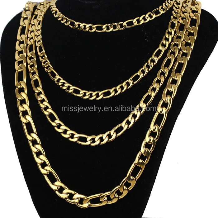 Модные 18 К gold filled Фигаро Сеть ювелирных набор