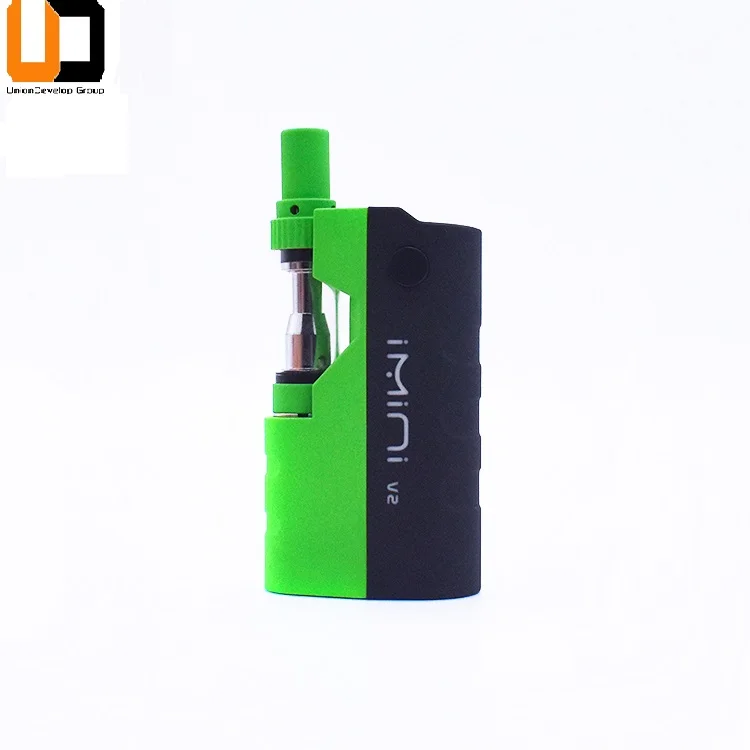 Mini Vape Mod 510 Thread Small Ceramic Glass Cartridge 500mAh Battery Preheat Rechargeable CBD Vape V1 Imini Mod