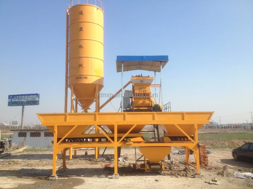 Hot selling HZS 35 mobile concrete mixing plant mixer concrete plant mobile concrete batching plant for sale