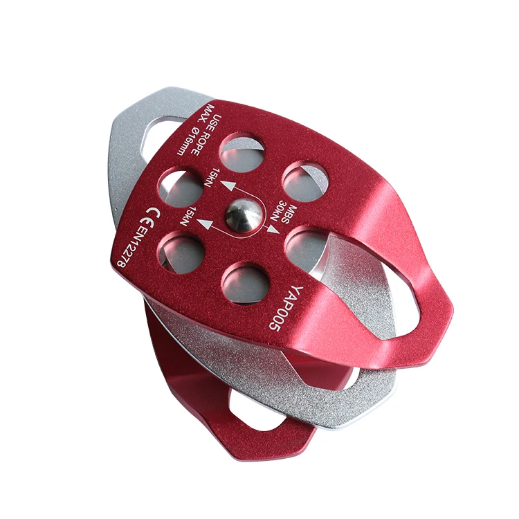 Custom anodized stainless steel  big double wheel pulley