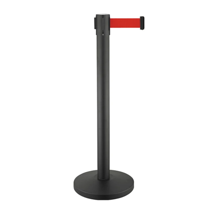 Барьер управления толпой черной живописи, используемый в метро