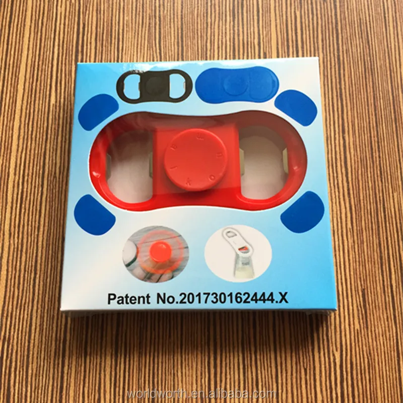 Metal Beer Bottle Opener Promotion Gifts Custom Printing Logo Spinner Bear Opener Finger Toy Fidget Spinner Bottle Opener