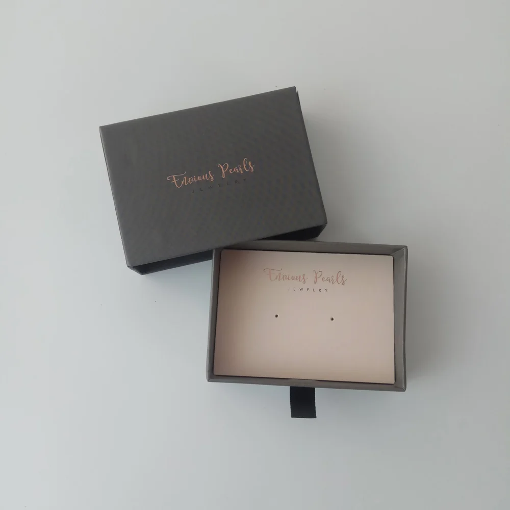 Custom design small and fancy cardboard jewelry gift boxes packaging, customized jewellery box