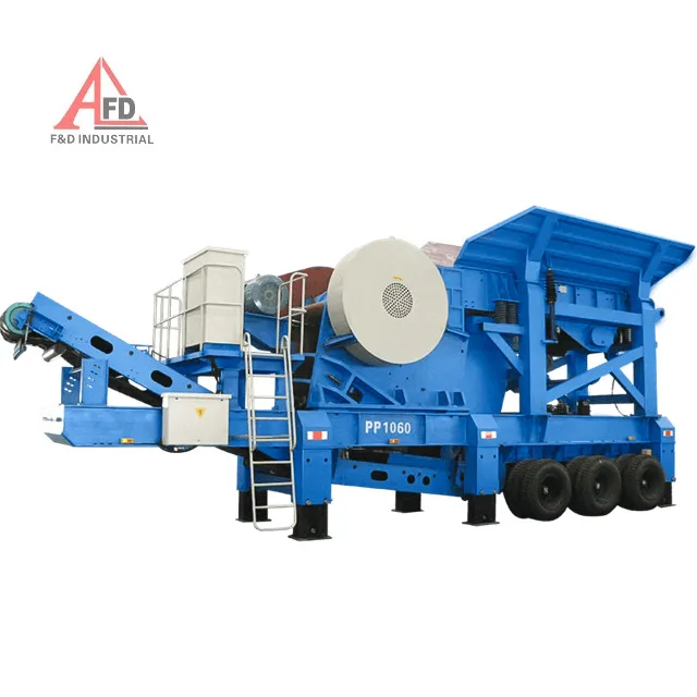 Self - Powered Mobile Crushing Plant Construction Waste Recycling Equipment