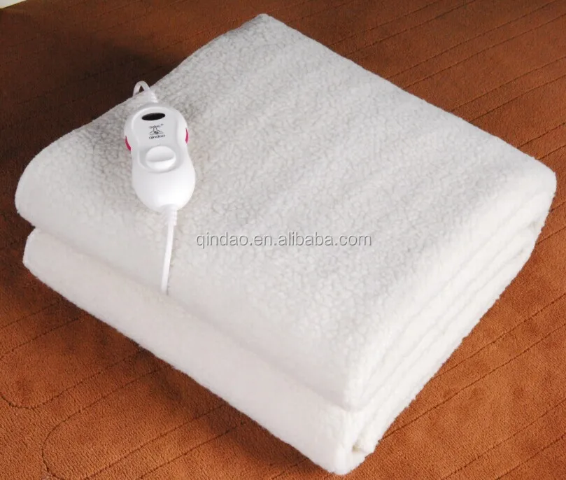 Rapid heating machine washable heating blanket fleece blanket