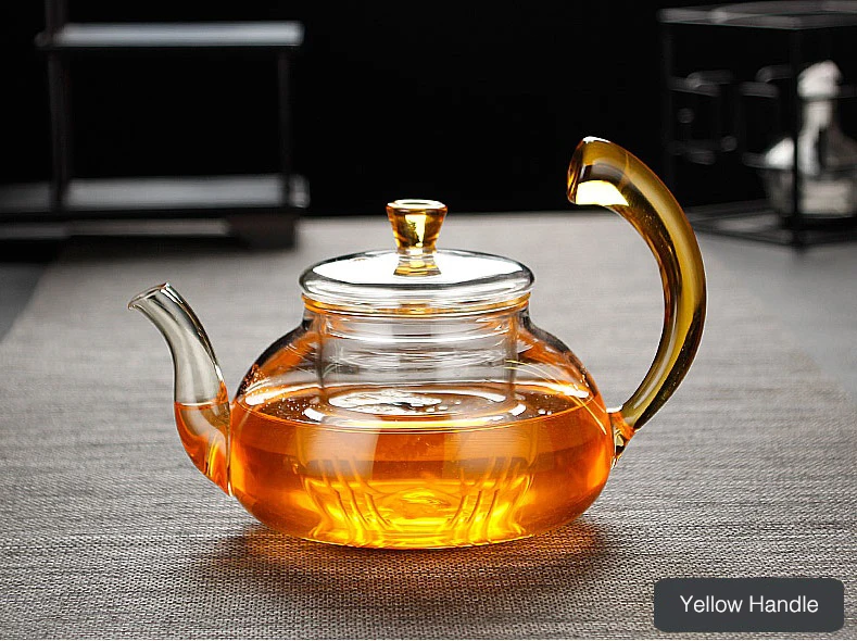 
650ml Heat Resistant Borosilicate Glass Teapot 