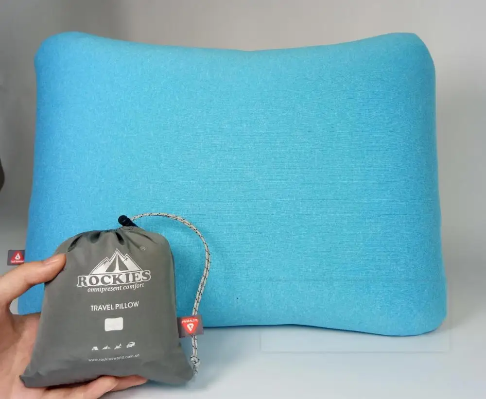
Ultralight Inflating Travel/Camping Pillow - Compressible, Compact, Inflatable, Comfortable, Ergonomic Pillow for Neck 