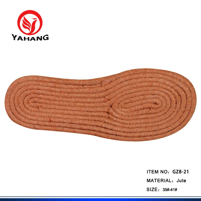 Any Color Jute Shoe Soft Espadrille Shoe Sole for Casual Shoe Making