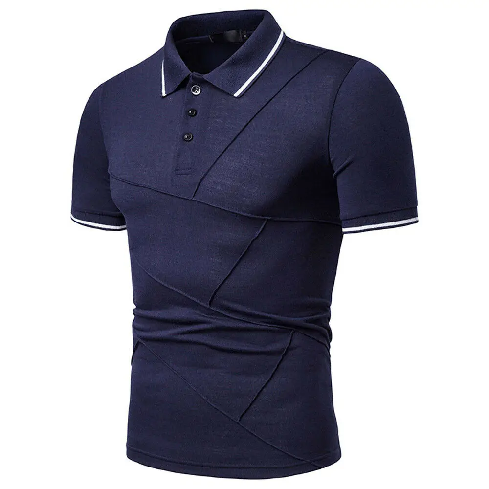 wholesale solid color polo shirts men 100% cotton custom china online shopping