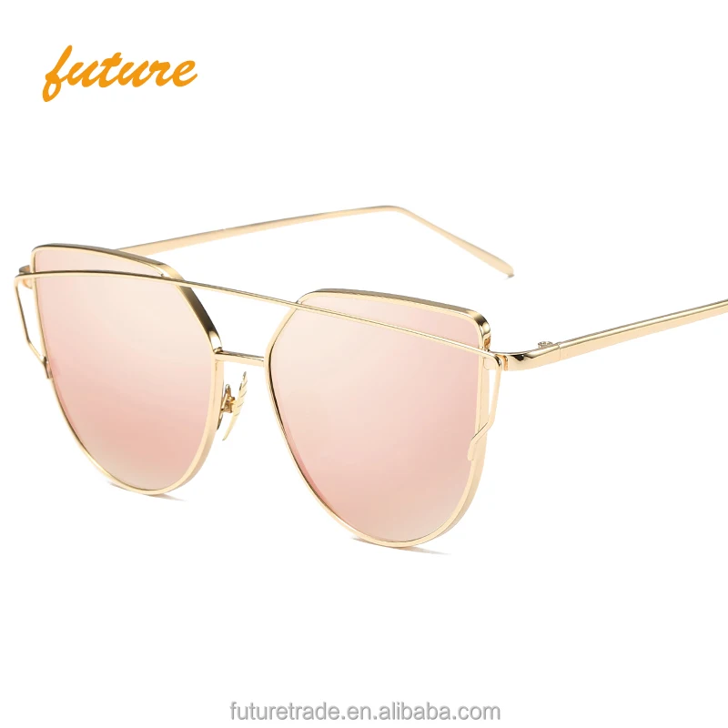
vintage cat eye sunglasses women unique design sunglasses women metal fashionable sunglasses women lenses mirror 