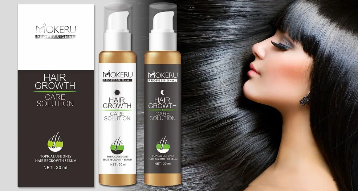 Mokeru hair growth serum private label removal treatment spray  anti loss magic fast regrowth improve deep strong solid hair