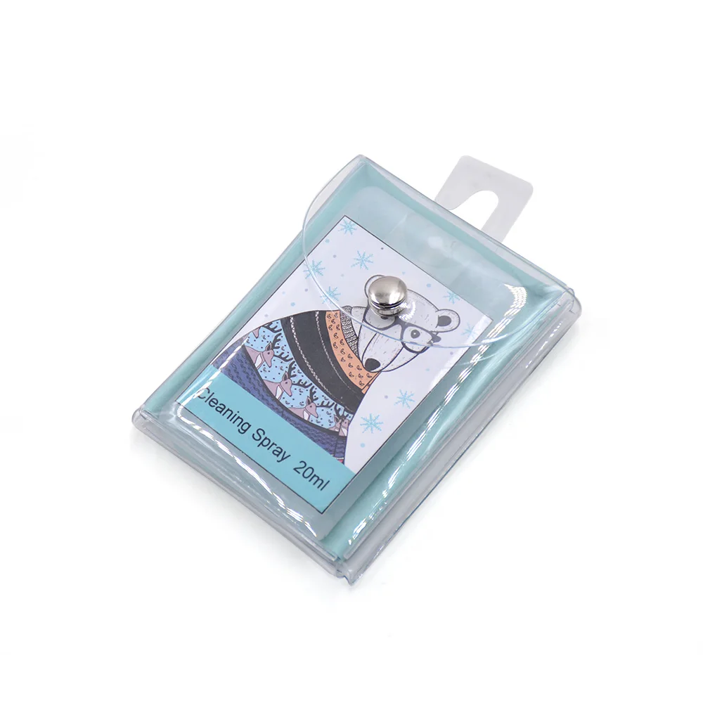 Bulk Wholesale Lens Eyeglass sun Glasses Pad Computer Camera Screen cleaning Clean spray kit with microfiber cloth