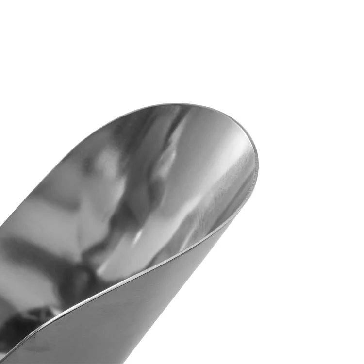 Amazon bar accessories Ice Cube Scoop metal ice bucket shovel stainless steel perforated Scoop with Contoured Handle