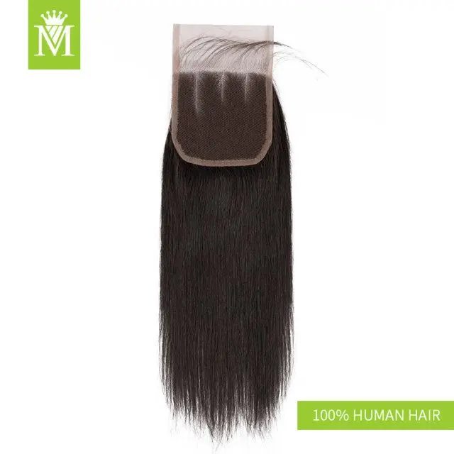 MALAIKA  human hair bundles deal with closure  Natural Color Peruvian Human Hair Weave Bundles Remy Hair weaving For Women