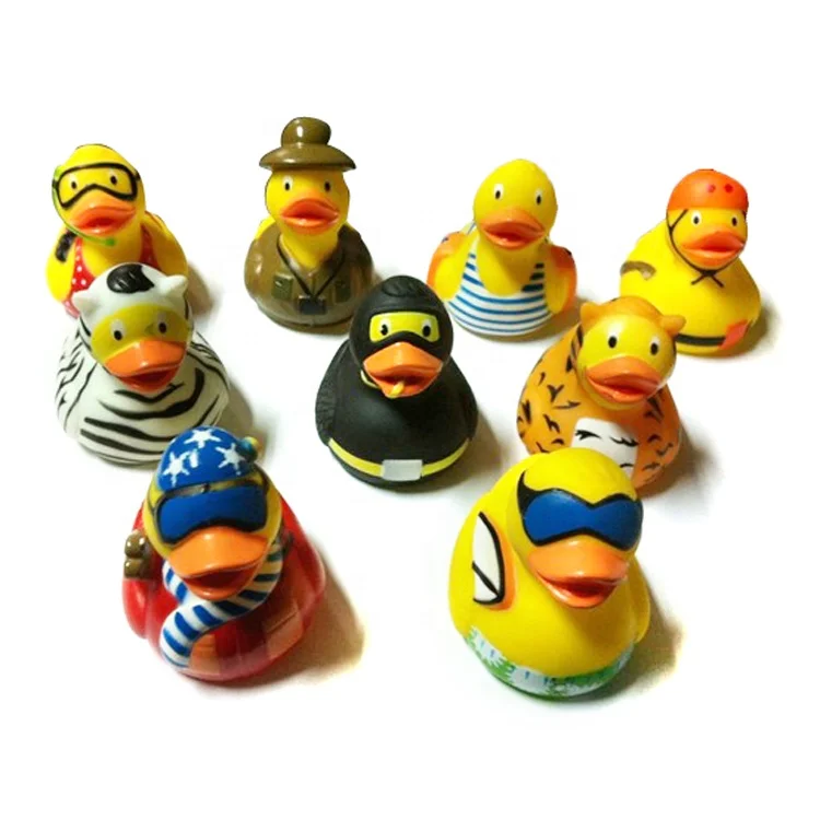 Profession novelty rubber duck with sunglasses police duck shower