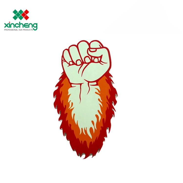 
Custom sports New Arrival Custom Color Design Cheer leading Products EVA Foam hand with logo 