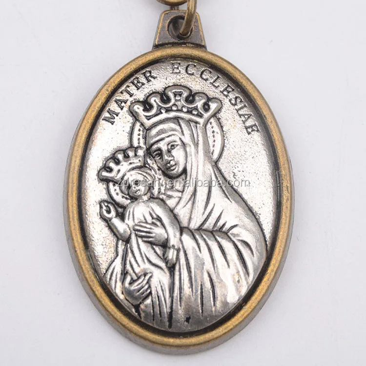 Religious Key Rings Mater Ecclesiae Cheap Catholic Keychain Metal