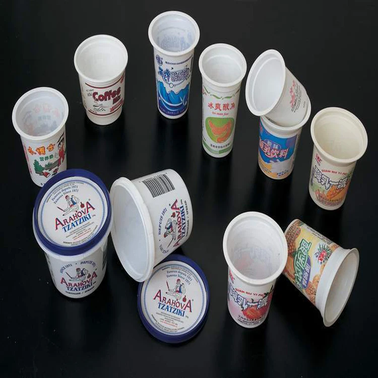 SINOPLAST Customized Automatic Plastic Cups Offset Printing Machines 4 Colour