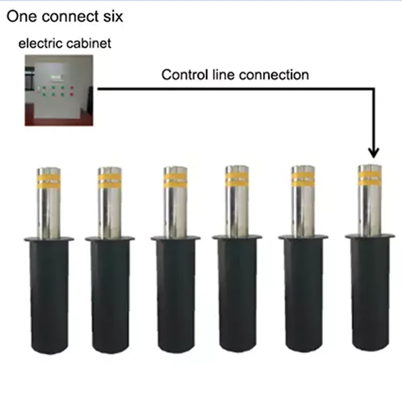 Best Price In Ground Hydraulic Retractable Bollards Remote Control Lifting Column Security rising bollards