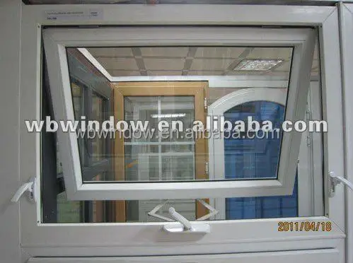 PVC manual crank opening kitchen window PVC hand crank windows