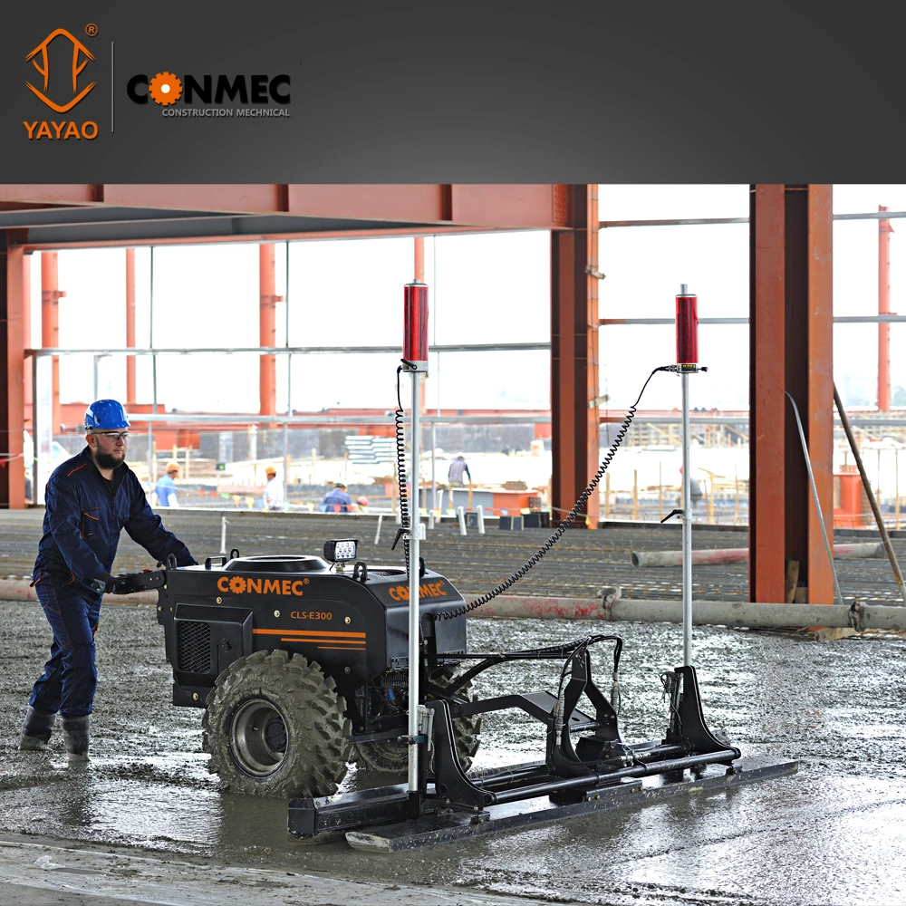 
machine construction equipment concrete laser screed with German laser syatem and Italian hydraulic drive unit 