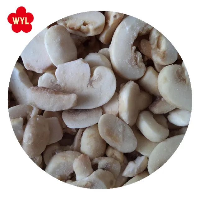 Оптовая продажа китайские замороженные белые грибы свежие Замороженные кусочки шампиньона