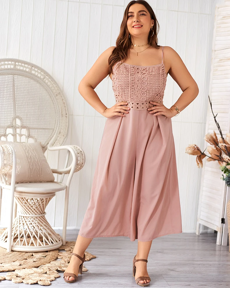 2022 new Sling dress Sexy and unrestrained Lace Siamese Party beach skirt Large size Vacation style dress