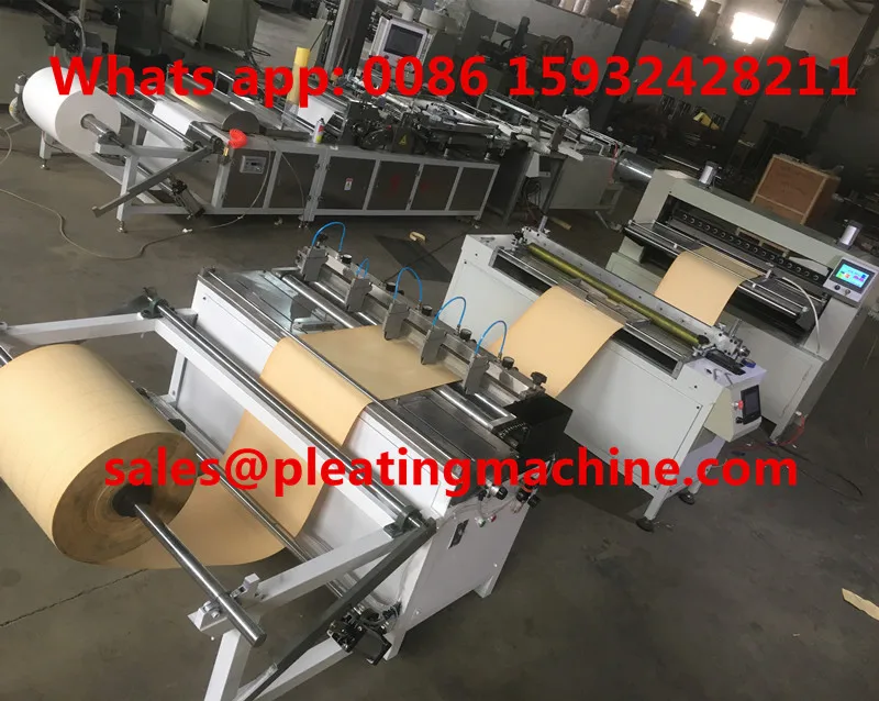 Фильтр бумага предварительно разрезать и ножом плиссировка машина